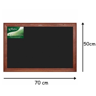 Lousa Quadro Negro 70x50cm Giz Mold. Mad. Escolar Decoração em Oferta na Shopee