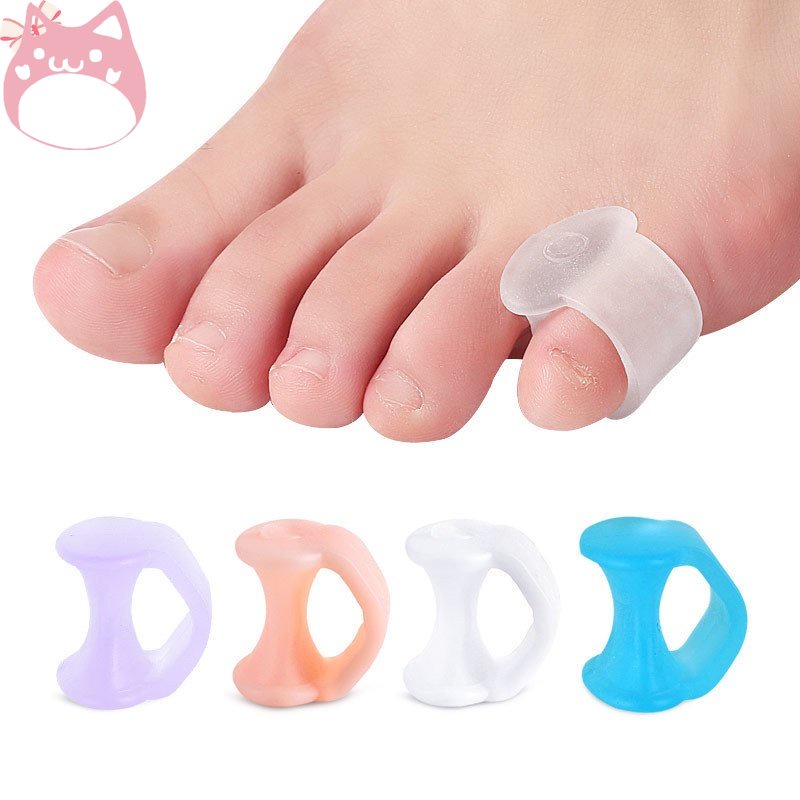 Um Par Pequeno Hallux Valgus Corretor De Dedo Do Pé Gel De Silicone Bunions Separador Alisador De Dedos Pés Ferramentas Protetoras ruiyan HGF