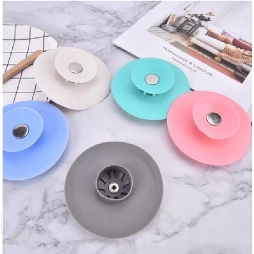 Ralo De Silicone Com Válvula Para Pia Cozinha Tanque