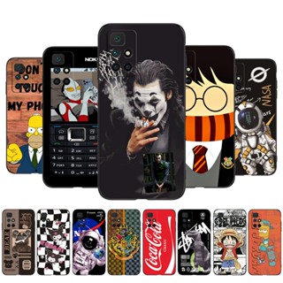 Para Redmi 10 Capa Traseira De Silicone xiaomi 10 2022 Macia De 6,5 Polegadas Redmi10 Cão De Desenho Animado De Urso Preto global
