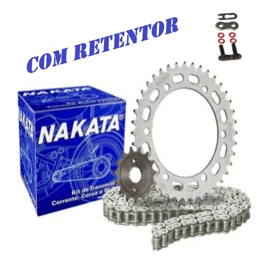 Kit Transmissão Nxr Bros 160 Xre 190 2015 2016 2017 2018 A 2025 Com Retentor Ori