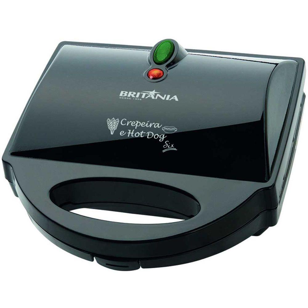 Crepeira Britânia Hot Dog Six Antiaderente com Base Antiderrapante - Home Appliances
