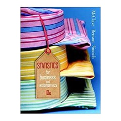Statistics For Business & Economics - Inclui Cd autor Outro; James T. Mc Clave; P. George Benson