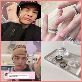 READY STOCK KPOP Hyunlix Lovers Anel De Casal Hyunjin Felix Anéis De Resina De Tinta