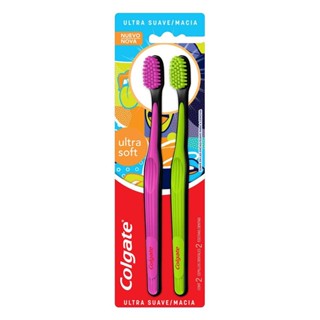 Escova Dental Colgate Ultra Soft com 2 unidades