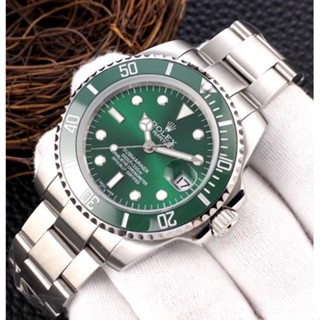 Relógio Rolex Verde De Água Fantasma De Aço Pulseira Calendário De Quartzo Masculino