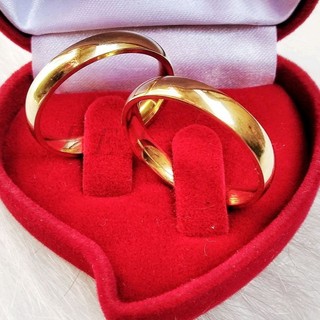 Par de Alianças Moeda Antiga 4mm Casamento Noivado Fina Dourada