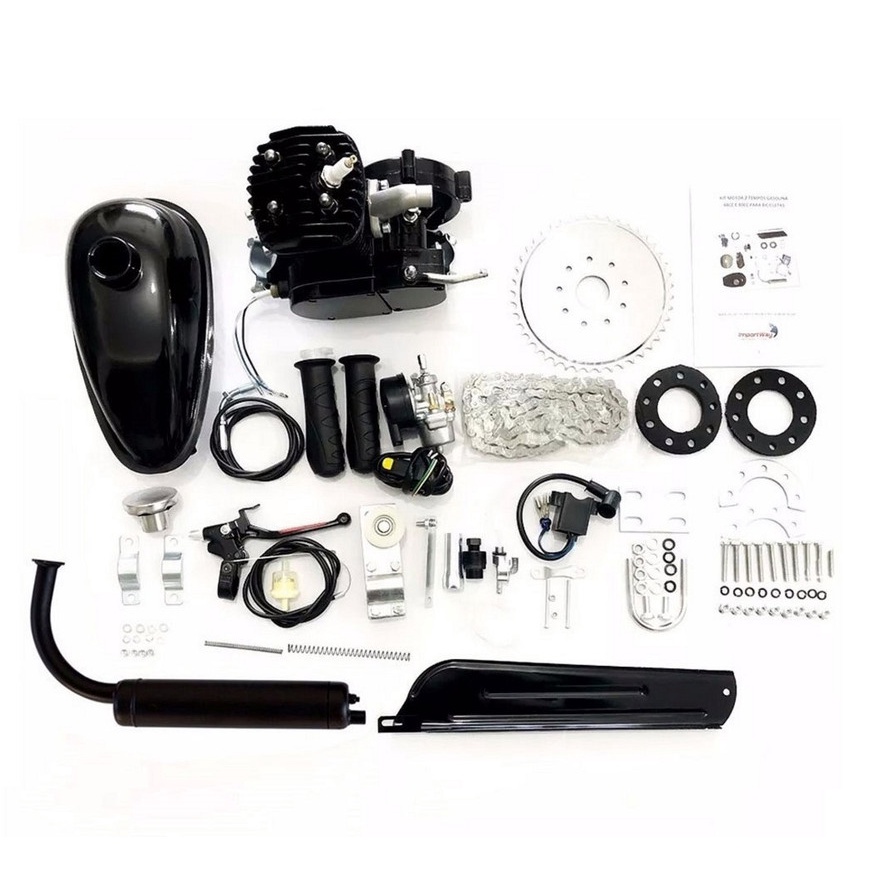 Kit Completo Motor para Bicicleta eletrica Motorizada 80 cc Desconto