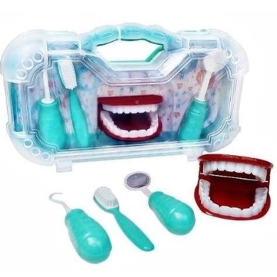 Maleta Kit Dentista Brinquedo Doutor(a) Infantil + Jogo da Memória