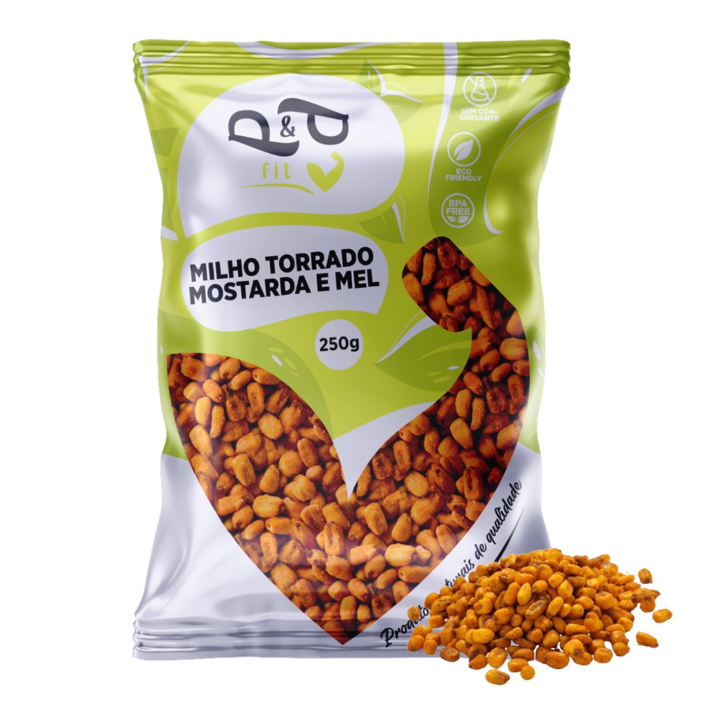 Milho Torrado Mostarda e Mel 250g - P&P em Oferta na Shopee
