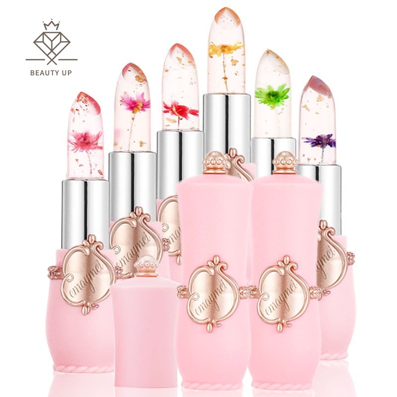 Batom Muda De Cor Com Flor Transparente De Longa Duração Na Temperatura HGF