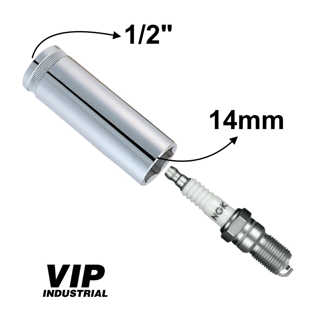Soquete Para Vela 14mm encaixe 1/2" Sextavado VIP em Oferta na Shopee