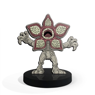 Totem Pequeno Boneco Demogorgon Stranger Things 7cm + Base em Oferta na Shopee