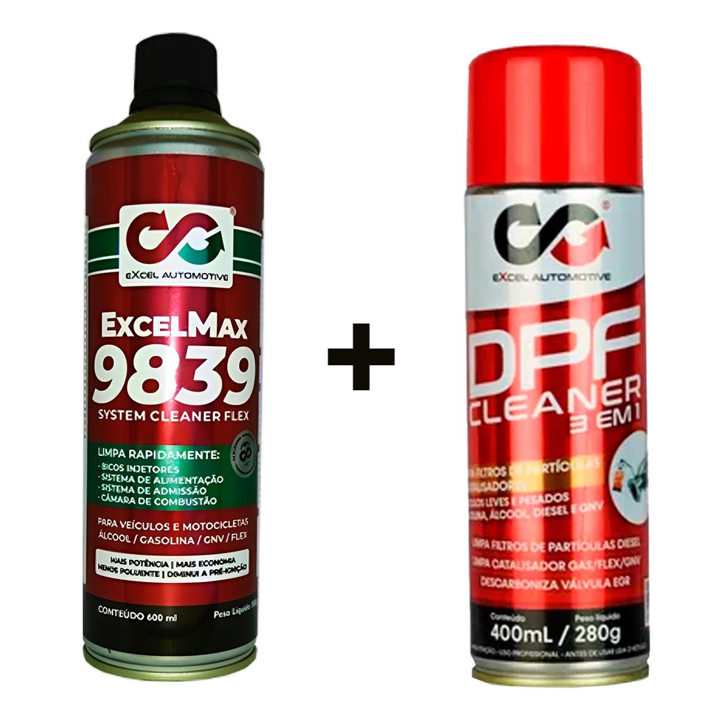 Kit Limpeza Restauração Catalisador Perfect Clean Flex + Limpa Catalisador E Filtros DPF Clean 3 em 1