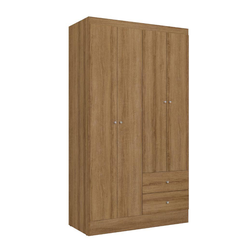 Guarda Roupa / Roupeiro THB 5672 Astro 4 Portas 2 Gavetas 182x102x47cm em Oferta na Shopee