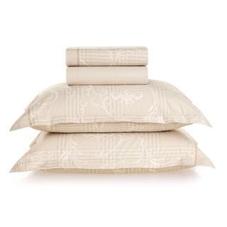 Jogo de Cama 4 Peças Queen Gomes Karsten em Oferta na Shopee