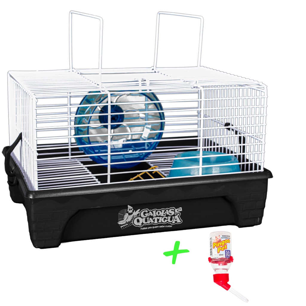 Gaiola Para Hamster Completa Com Acessórios E Bebedouro