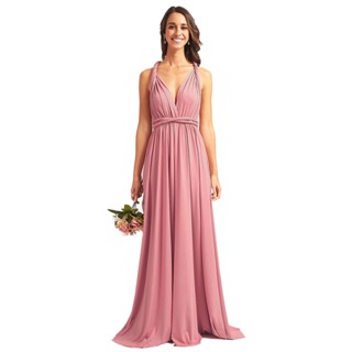 Vestido de Festa Longo Multiuso Varias Formas De Usar para Madrinhas de Casamento