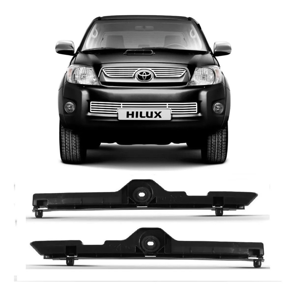 Par Suporte Parachoque Dianteiro Pick Up Hilux 2005 2006 2007 2008 2009 2010 2011