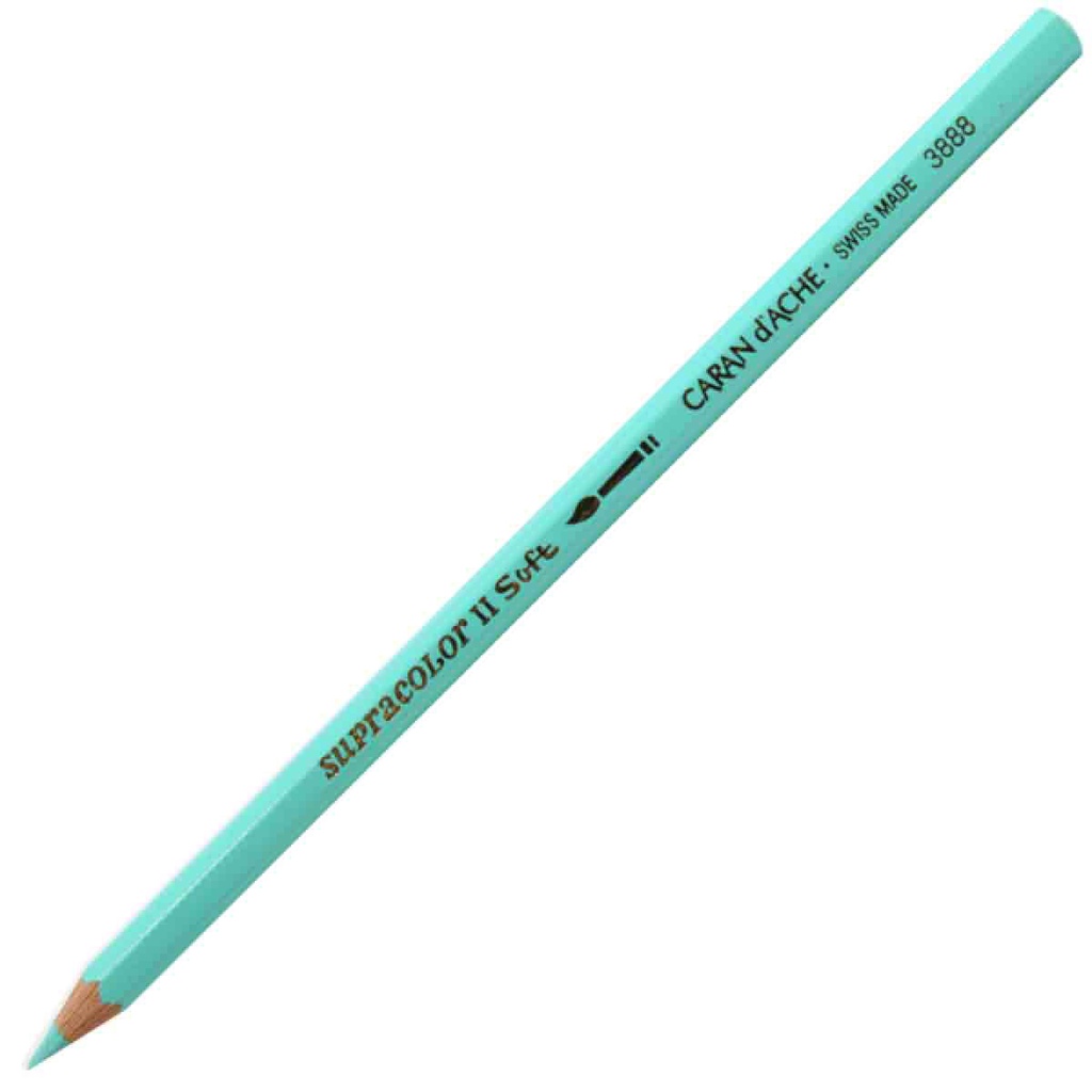 Lapis Aquarelavel Supracolor Caran d Ache 181 Light Malachite Gre.