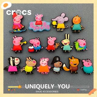 Croc jibbitz Peppa Pig Series Sapatos De Buraco De Flor Botão De Acessórios Charme