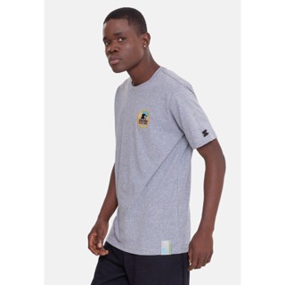 Camiseta Starter Patch Cinza Mescla