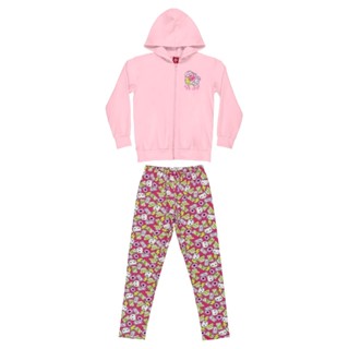 Conjunto Infantil Feminino com Jaqueta e Calça Legging Bee Loop