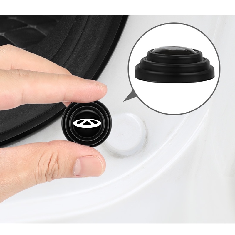 2/4pcs Adesivos De Silicone Para Amortecedores De Choque Portas De Automóveis CHERY TIGGO 3 4 5 7 PRO 8 Acessórios