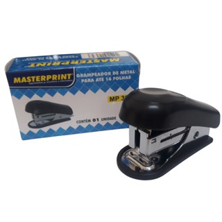 Mini Grampeador 26/6 5,5 cm Grampeador Pequeno MASTERPRINT Material Escolar/Papelaria