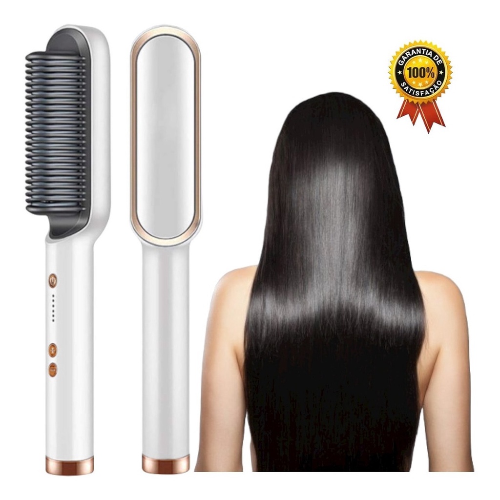 Escova Alisadora 5 Em 1 Temperatura Ajustável Bivolt em Oferta na Shopee