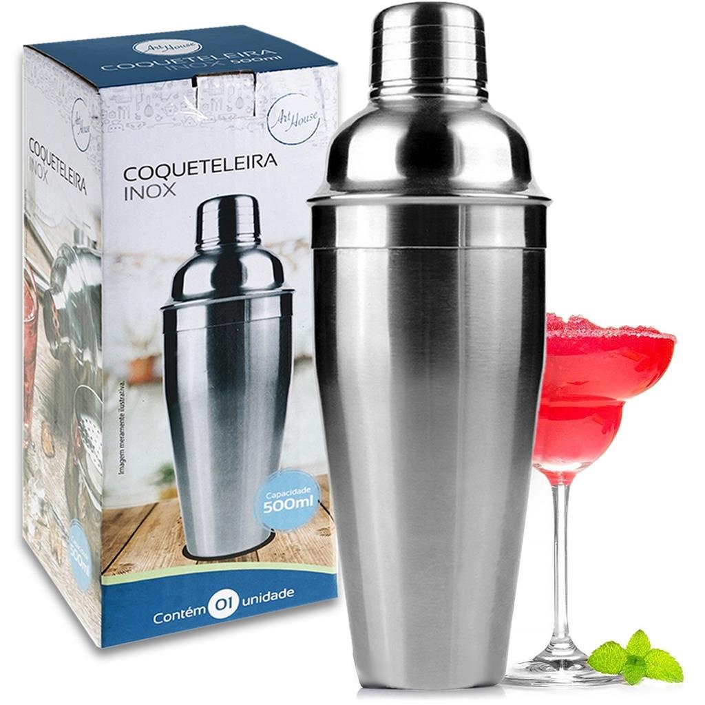 Coqueteleira Tradicional Aco Inox 500 Ml - Art House