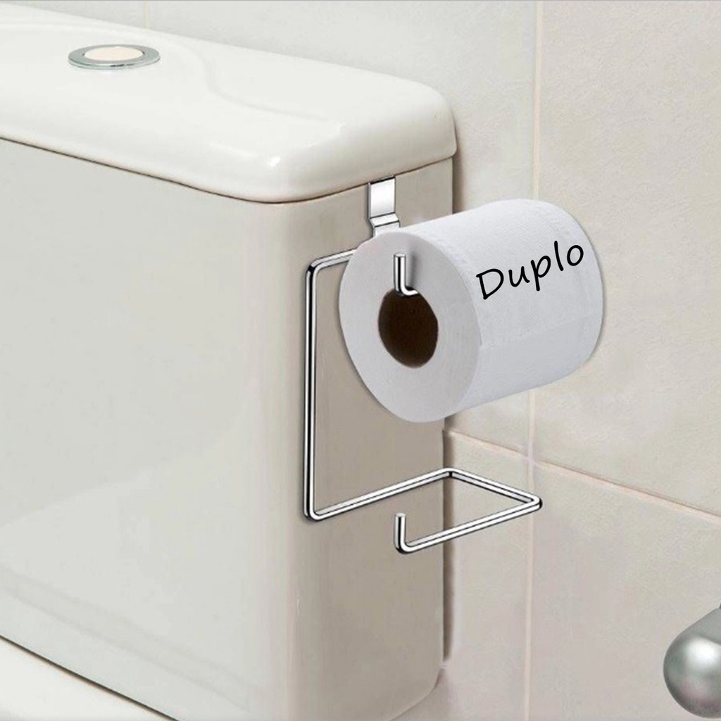 Suporte Papel Higiênico Duplo Para Caixa Acoplada Porta rolos suporte aramado