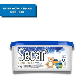 Anti Mofo Secar Original Kids 80g Secar Evita Umidade Fungos Gavetas Desumidificador Armario Roupas Pote
