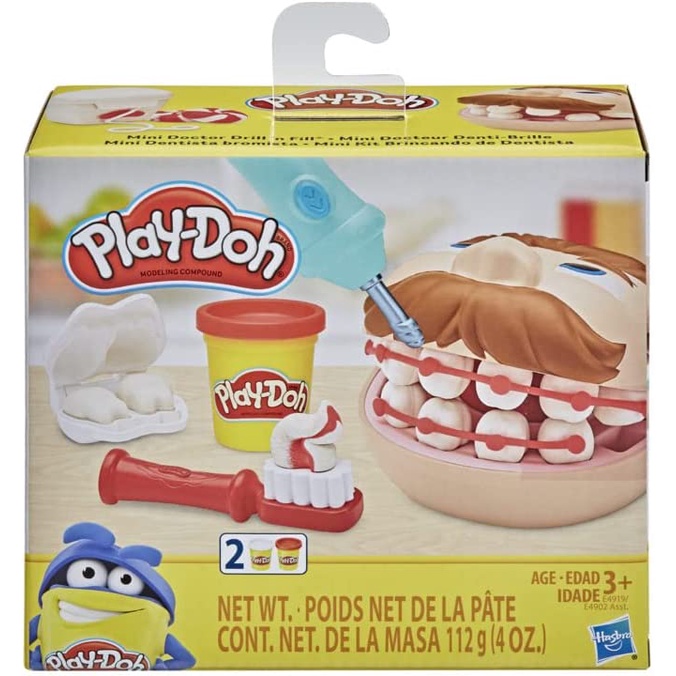 Massinha Play Doh Mini Kit Brincando de Dentista Hasbro