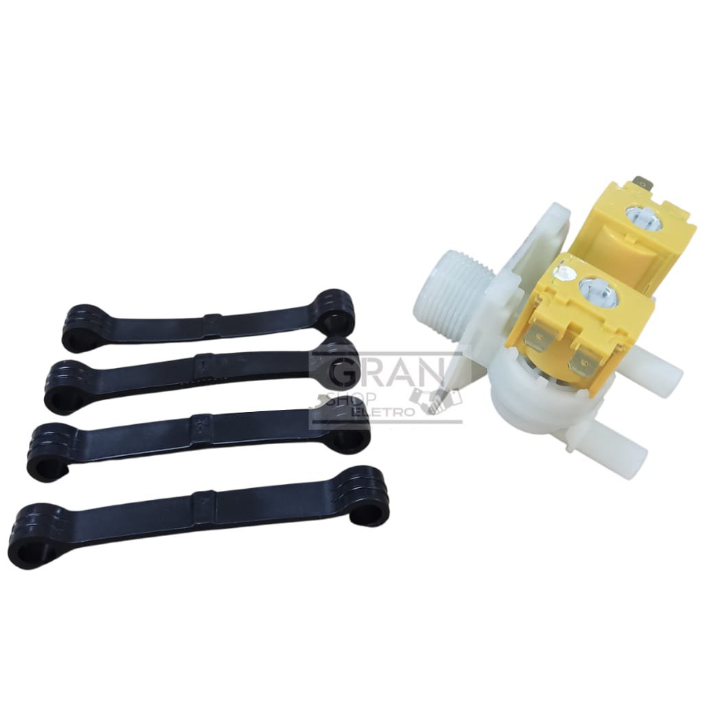 kit válvula Consul dupla + 4 tirantes preto 110V