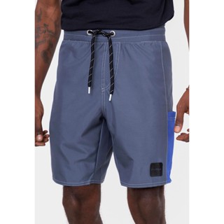 Shorts Starter Sintético Com Elástico Cinza Mescla Escuro