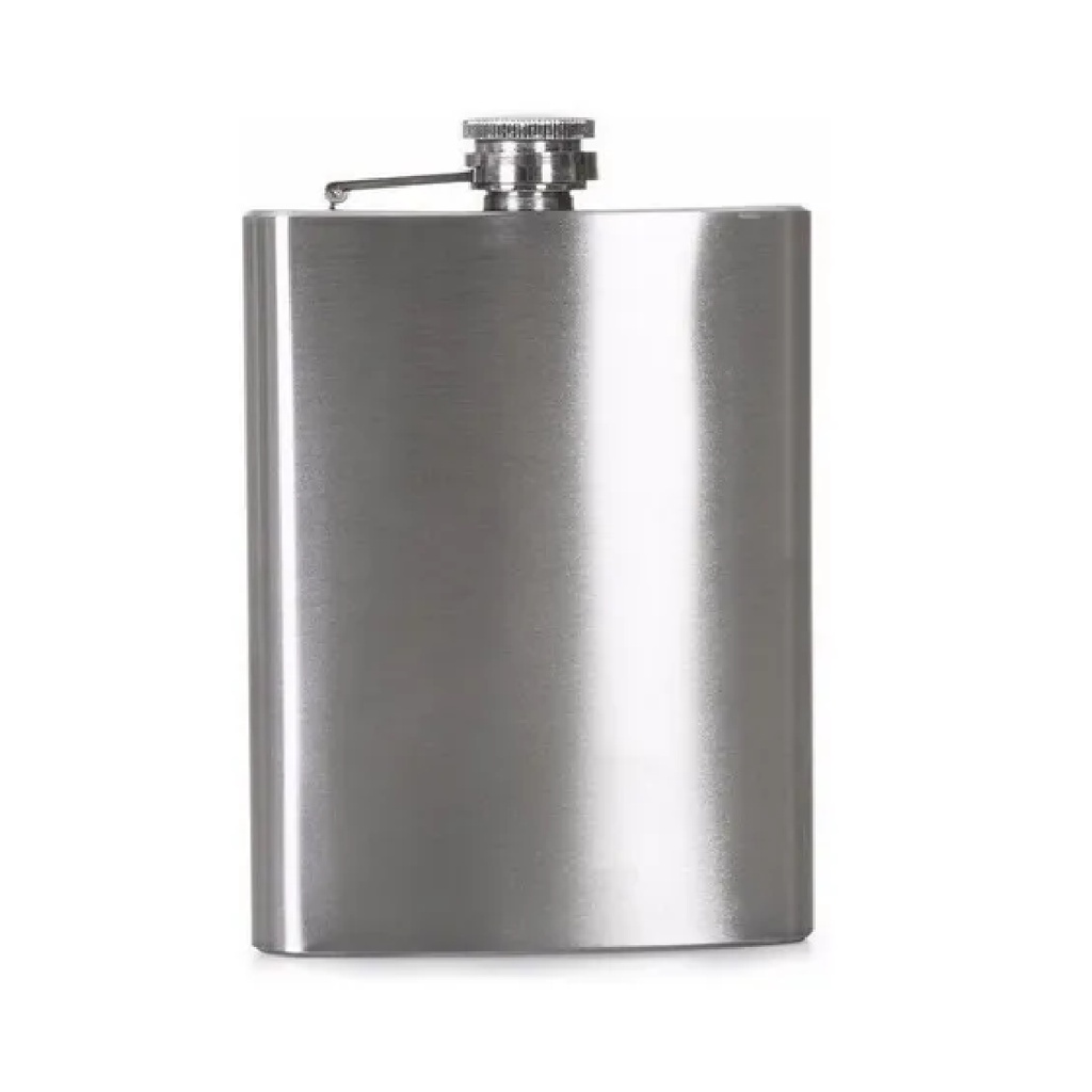 Cantil Porta Bebida De Bolso 205ml Inox 7oz Whisky Vodka Whiskeira