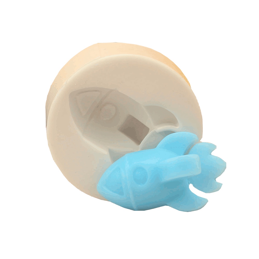 Molde Silicone Mini Foguete para Artesanato Lembrancinha Vela Sabonete Resina
