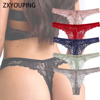 ZXYOUPING Kit 12 Calcinha Sexy Feminina De Renda Fora De Fio Dental Feminino Lingerie T Back Hollow Out Plus De Tamanho