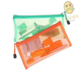 MILLNEY Limpeza Oral Cuidados Com A Ao Ar Livre 8pcs/set Portable Floss Whitening Tool Escova De Dentes Macia