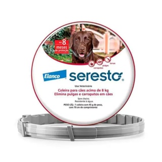 Coleira Seresto Anti Pulgas E Carrapato Para Cães Acima 8 Kg em Oferta na Shopee