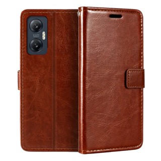 Estojo Para Infinix Hot 20 5G X666B Carteira De Couro PU Tampa Flip Magnética Com Porta-Cartões E Suporte