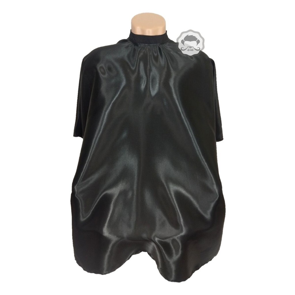 Capa de Corte Profissional para Barbearias e Cabeleireiros em Cetim com Zíper