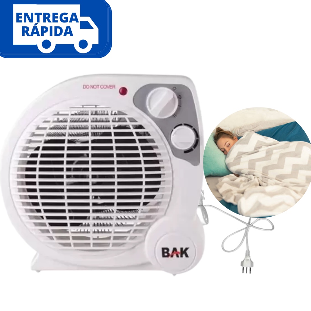 Aquecedor Portátil Elétrico de Ambiente Termoventilador 4 Estágios -110v