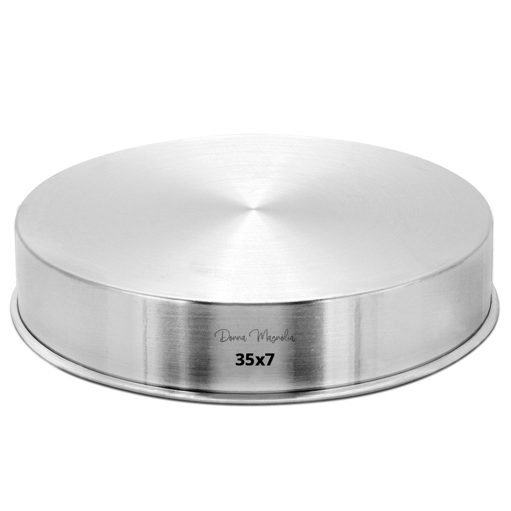 UMA Forma Assadeira Bolo REDONDA 35 x 7 Alumínio H62 em Oferta na Shopee