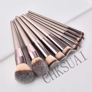 10Pcs/Set Maquiagem Pincéis Profissionais Premium Foundation Misturando Pincel Facial Blush Eyeshadow Brush