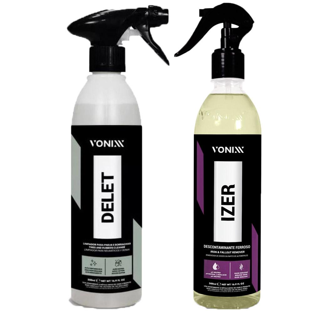 Delet Limpador Pneus E Borracha + Limpa Rodas Izer - Vonixx