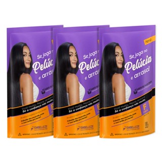 KIT 3 HENÊ PELÚCIA FORTE POUCH