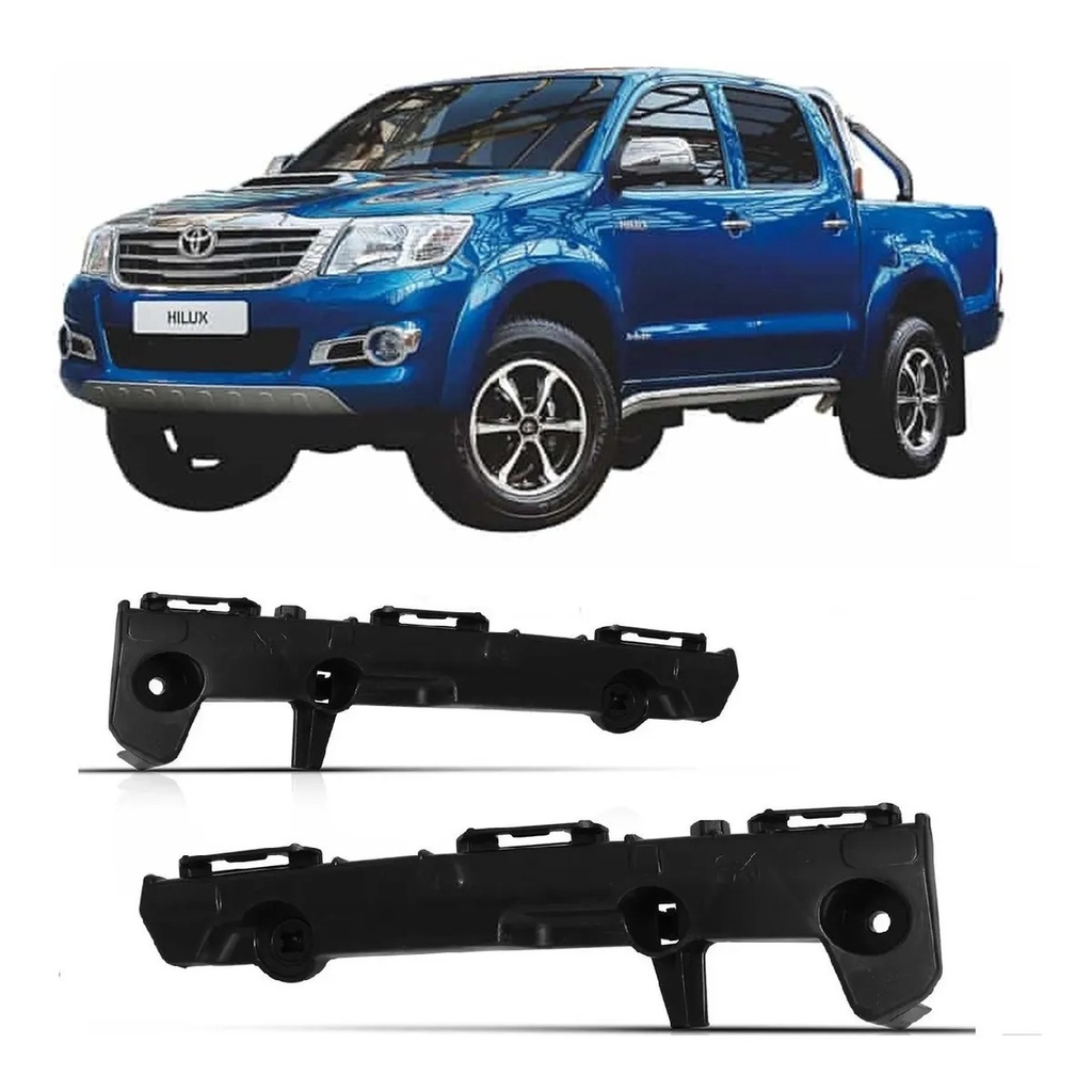 Par Guia Parachoque Dianteiro Pick-up Hilux 2012 2013 2014 2015