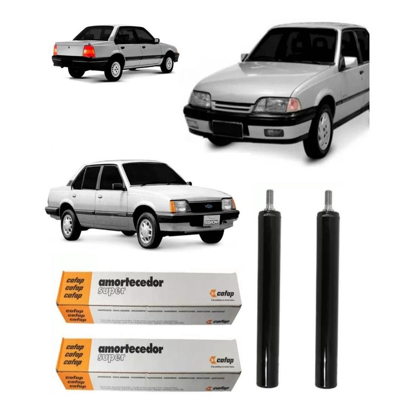 Par Amortecedor Dianteiro Gm Monza 1983 1984 1985 1986 1987 1988 1989 1990 1991 1992 1993 1994 1995 1996 Original Cofap
